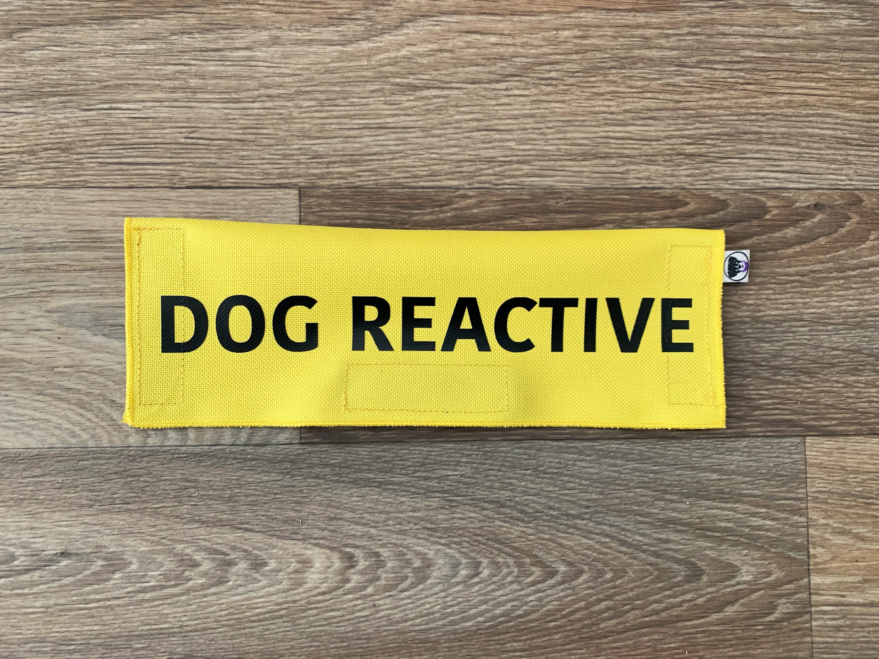 Lustige Hundeleine „Reaktiv – Keine Hunde“ – Polyester, 150cm Länge, 3.3cm Breite, Gelb, Waschbar