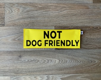 Dog Leash Sleeve: "Not Dog Friendly" Waterproof Lead Cover