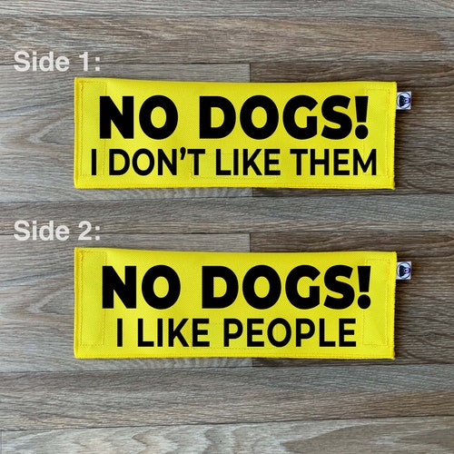 Dog Leash Sleeve No Dogs I Like People Lead Cover Etsy
