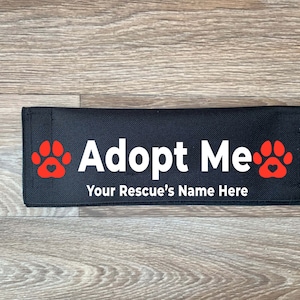 Dog Leash Sleeve | Custom Dog Rescue | Adopt Me  | Leash Cover