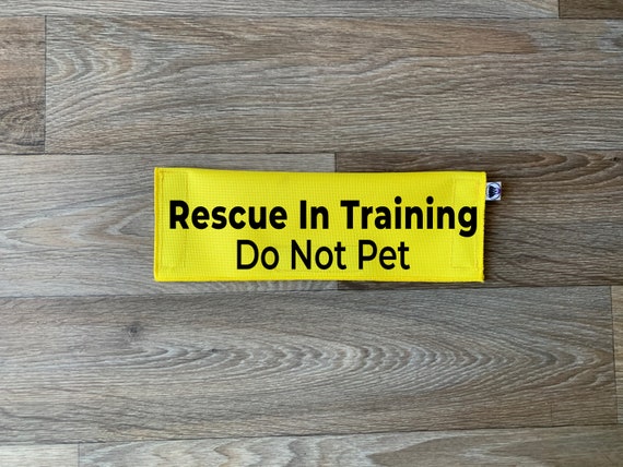 Hundeleine Mit Aufdruck 'Rescue In Training Do Not Pet' – Wickelhülle Aus Polyester, 22x6 Cm, Für Haustiere