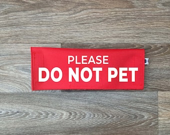 Funda para correa de perro / No acariciar / Funda para correa