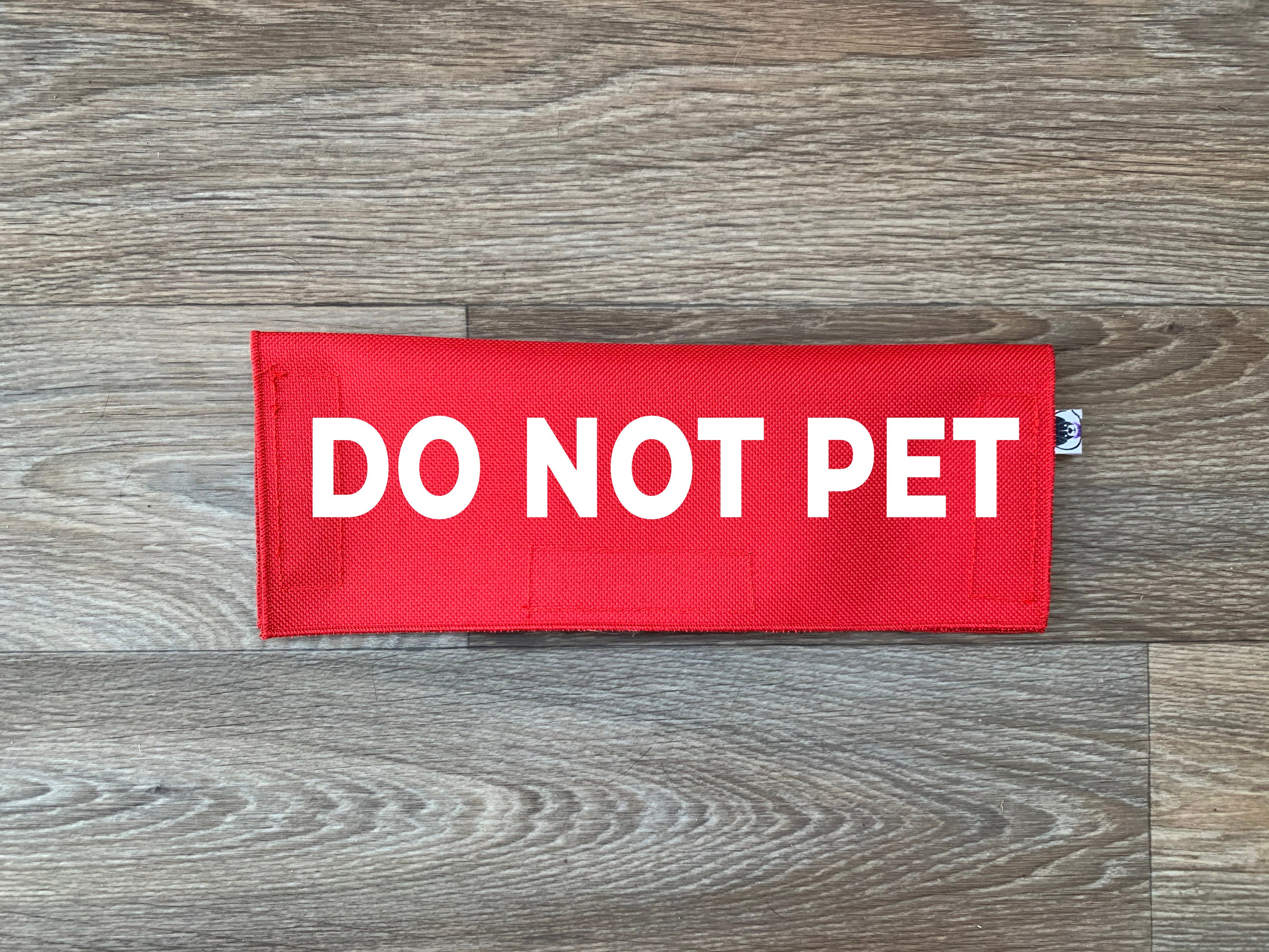 Do Not Pet Patches 2-pack Highly Reflective Embroidered Hook and