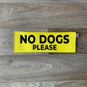 Dog Leash Sleeve | No Dogs Please | Lead Cover | Leash Sign