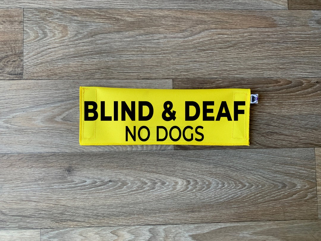Dog Leash Sleeve Blind and Deaf Lead Cover Leash Sign Etsy