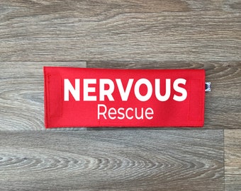 Dog Leash Sleeve | Nervous Rescue  | Lead Cover | Leash Sign