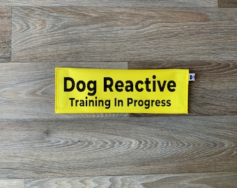 Dog Leash Sleeve | Dog Reactive Training In Progress | Lead Cover | Leash Sign