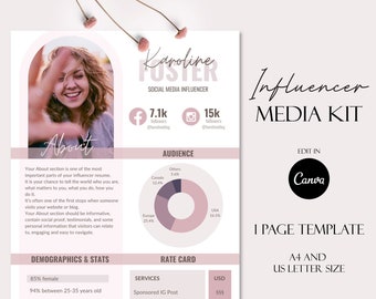 Ultimate Influencer Media Kit Template Social Media Kit for Bloggers Media Kit Design Template for Instagram, YouTube & TikTok Press Kit