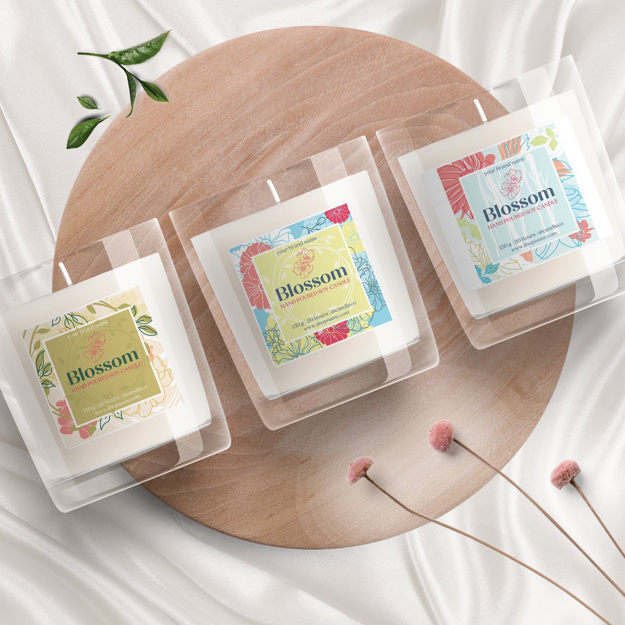 Printable Diy Candle Label Seteditable Candle Label Modern Soy Candle Printable Diy Candle Label Seteditable Candle Label Modern Soy Candle