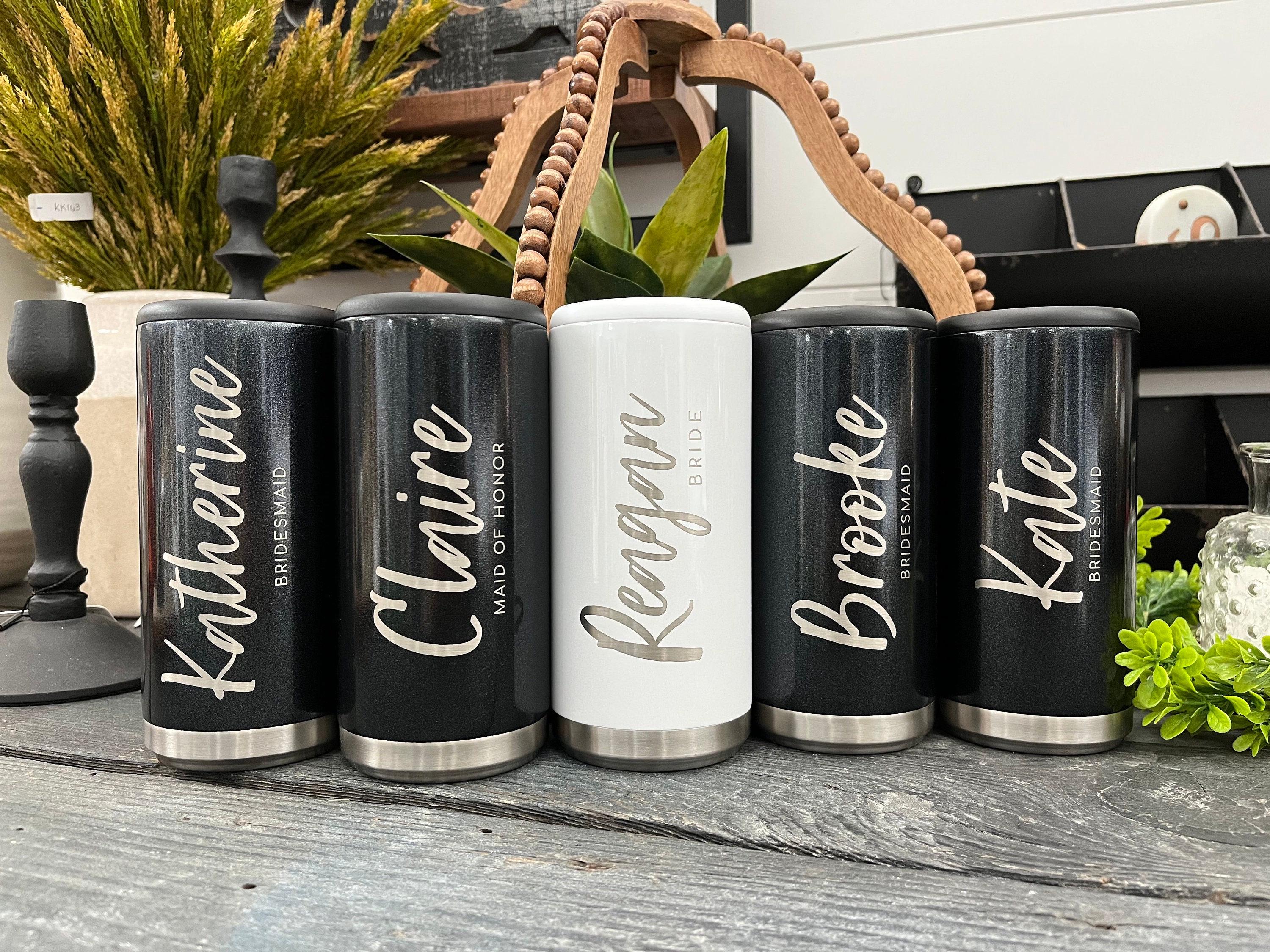 Laser Engraved Skinny Can Coolers