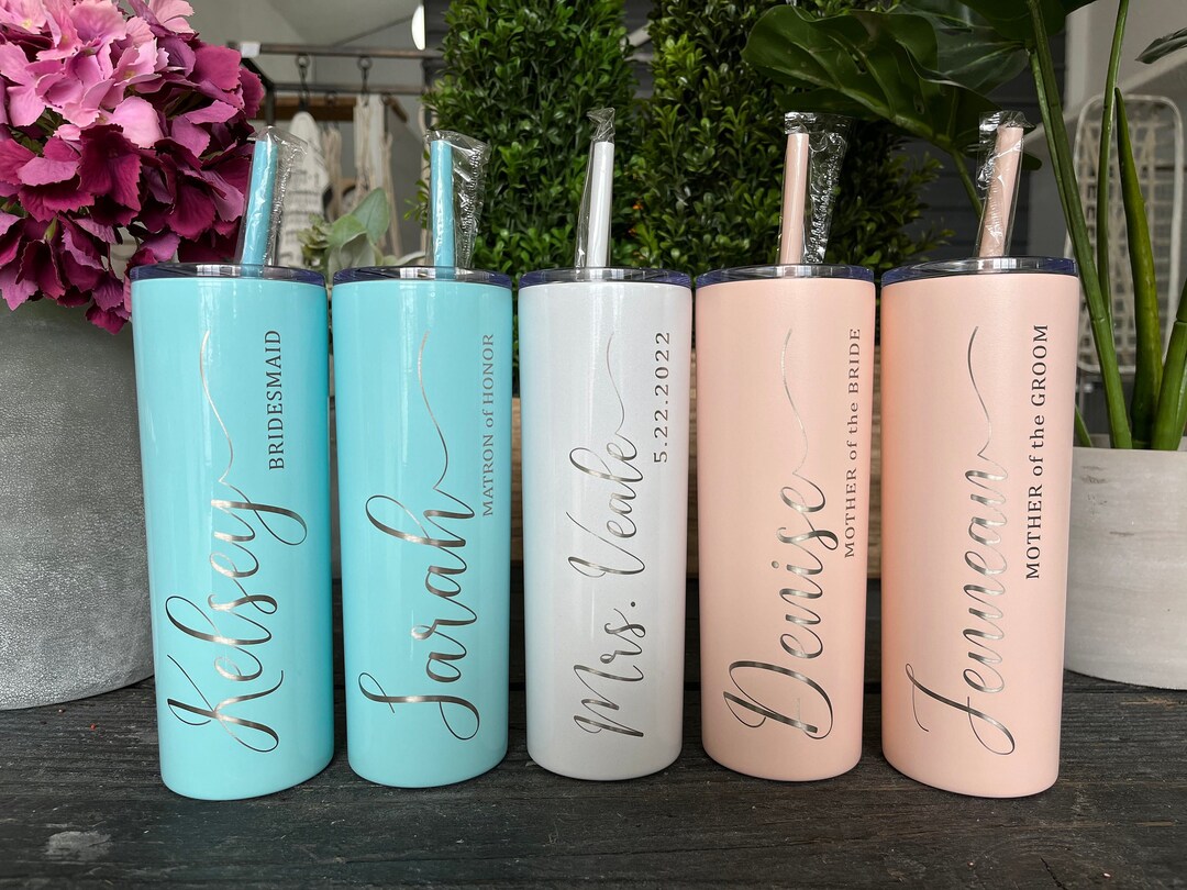 Bride Tumbler, Bridesmaid Tumbler, Wedding Tumbler, Bridal Party ...