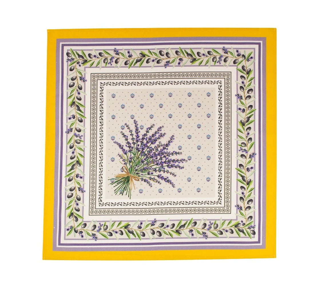 Provence France Napkins Cotton yellow Lauris Etsy