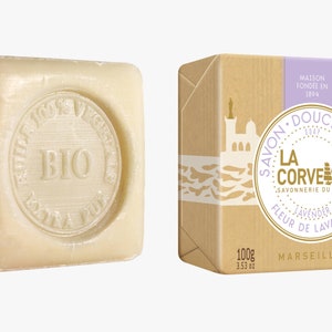 French Square Lavender natural soap organic from Marseille