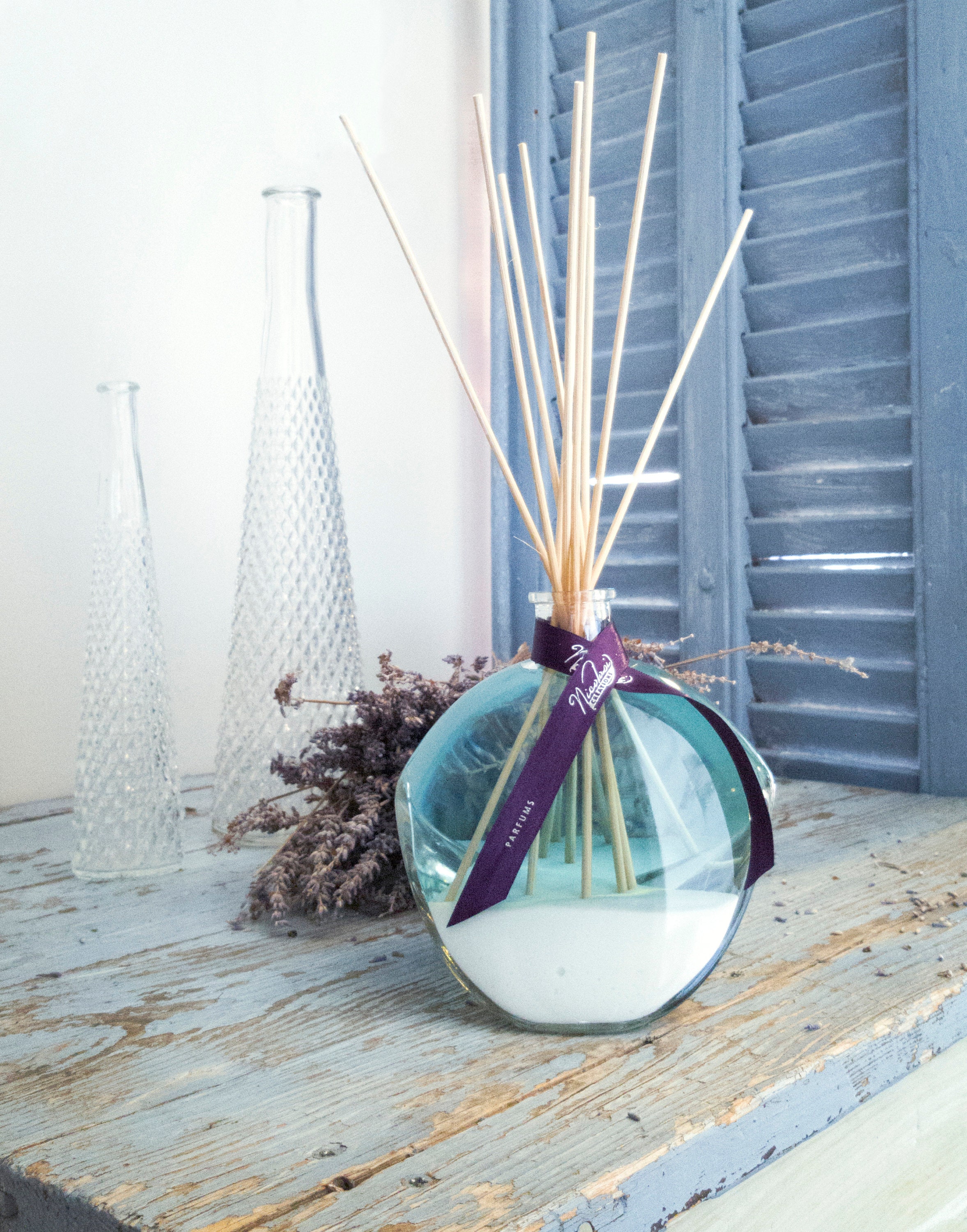 Unique Diffuser Elegant Large Reed Diffuser in a Unique Handmade Glass Bottle With All ...