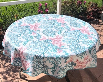 円形 61 インチ テーブルクロス コーティング フランス プロヴァンス