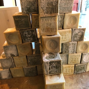 Authentic French Marseille Large Cube Soap 300g (10.5 oz)