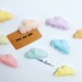 Cloud Fridge Magnets, set of 3 cute magnets, refrigerator magnets, memo board magnets, felt cloud accessories, new home gift, gift for her