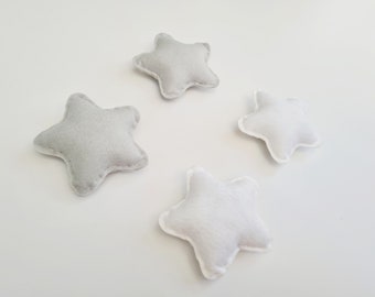 Star wall hanging set, nursery wall decor, neutral nursery decoration, nursery garland, star decor, star wall hanging, star baby room decor