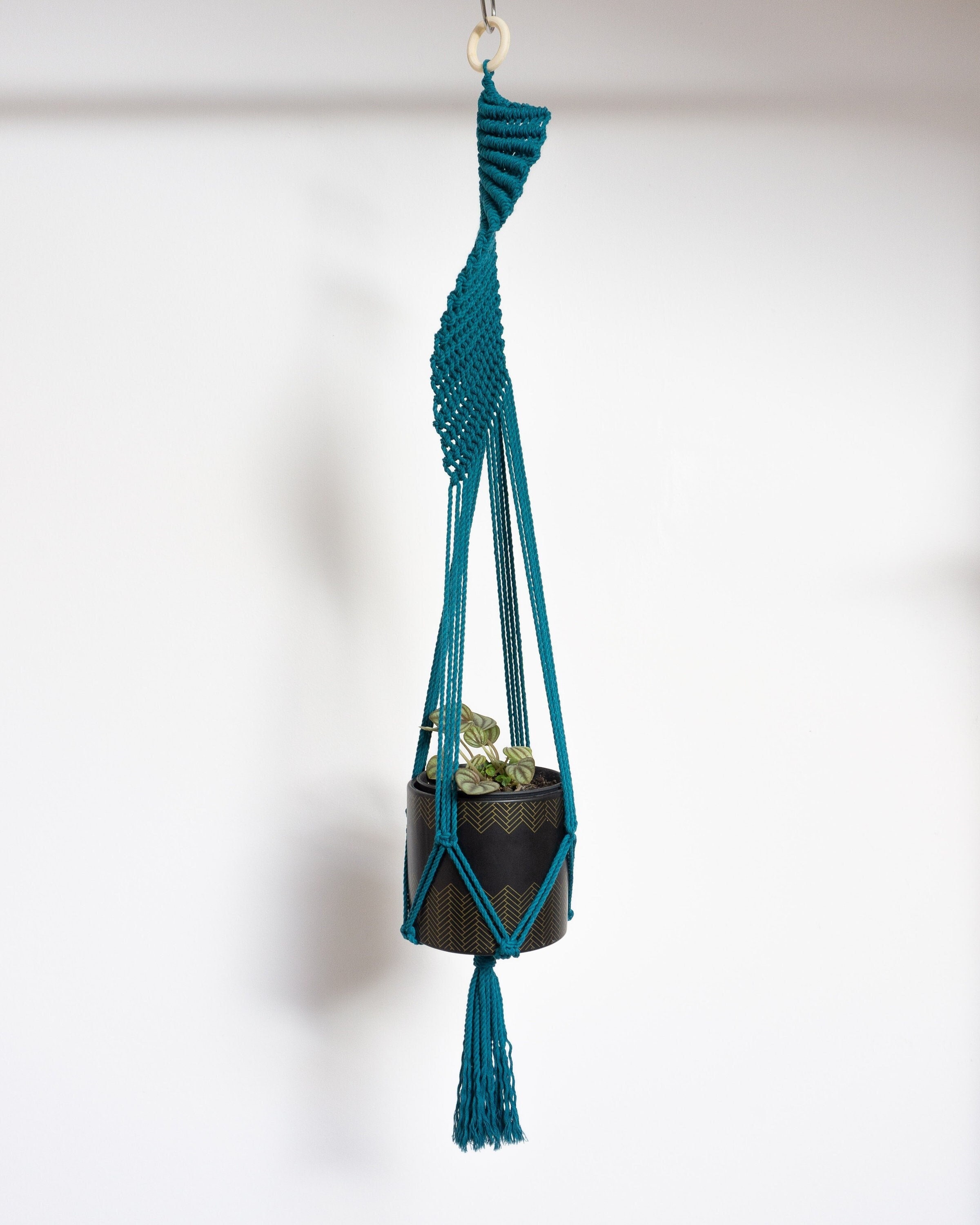 Suspension Torsadée Pour Plante en Macramé