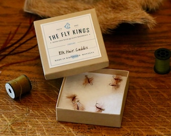 Dark Olive Elk Hair Caddis Flies