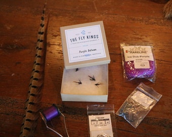 Purple Batman Nymph Flies