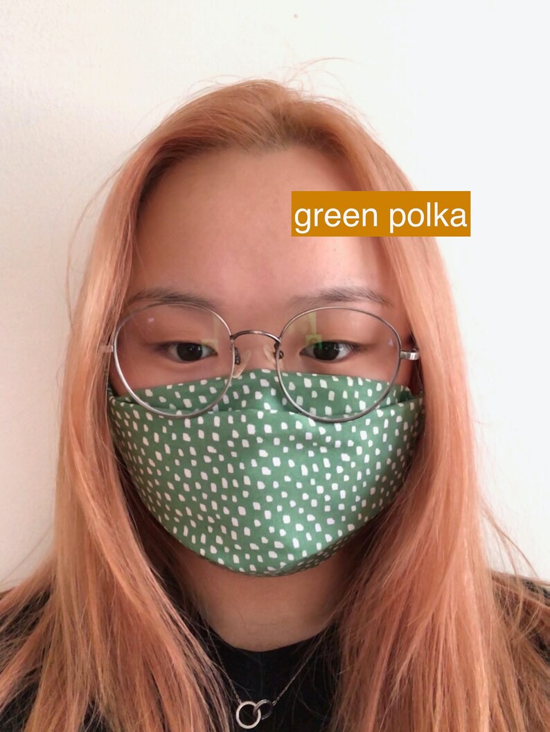 Summer Face Mask With Filter 100 Cotton Washable/reusable Etsy