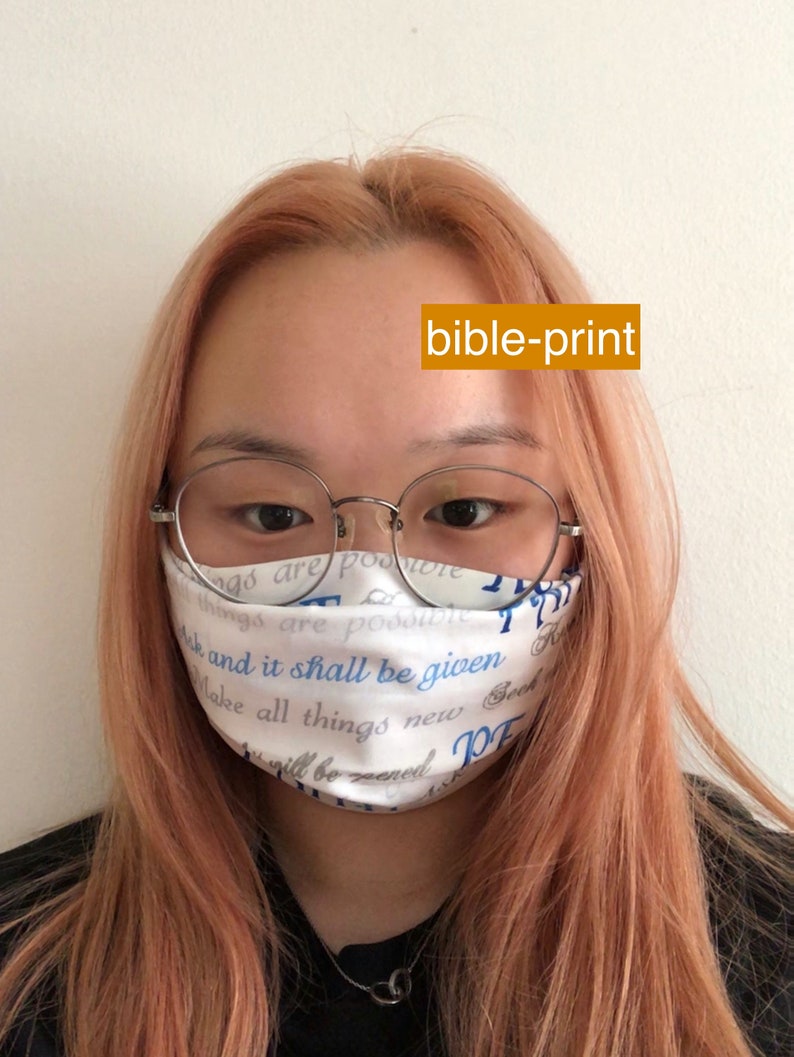 Summer Face Mask With Filter 100 Cotton Washable/reusable Etsy