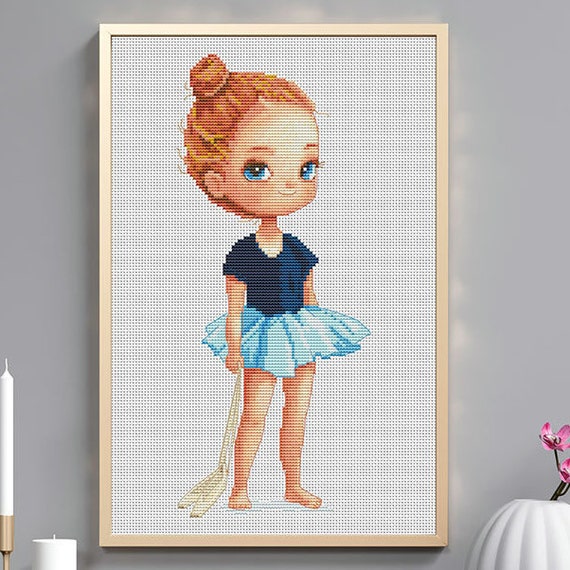 Girl cross stitch Cross stitch pattern nursery cross stitch Etsy