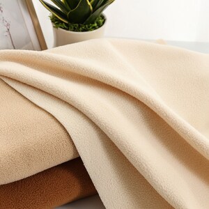 Polar Fleece Anti-Pill Super Soft Fabric, Heavy Polar Fleece Fabric, Warm Fabric, Blanket Fabric, By the Half Yard image 3