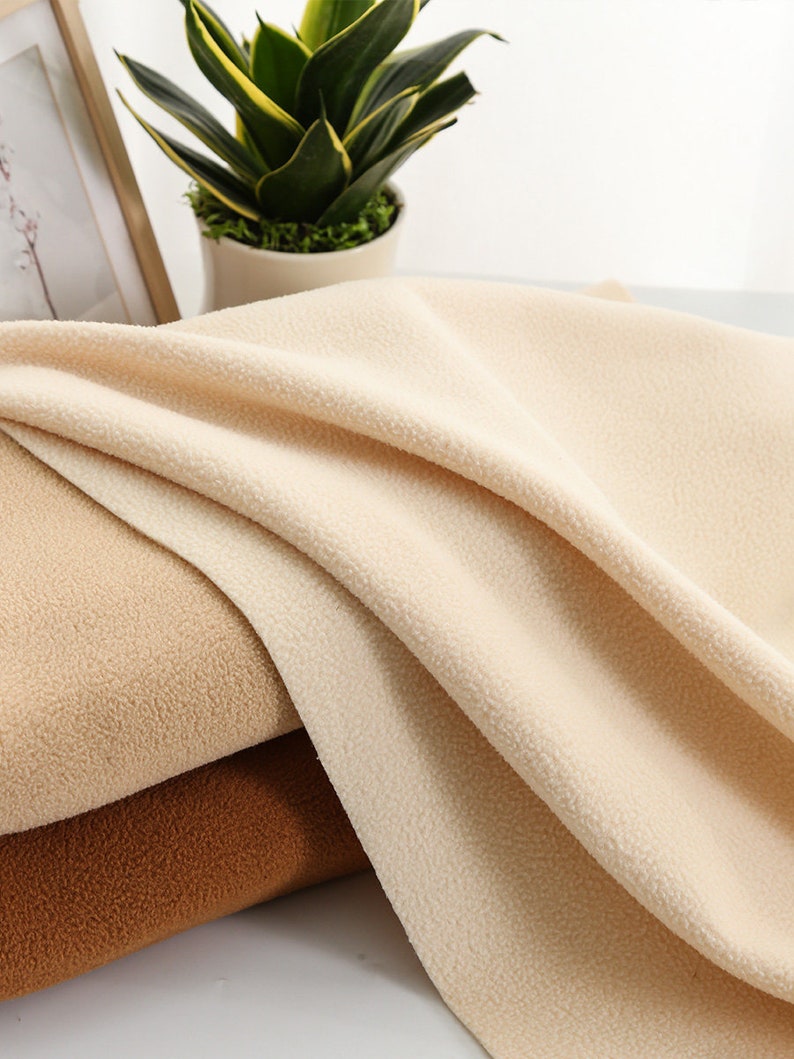 Polar Fleece Anti-Pill Super Soft Fabric, Heavy Polar Fleece Fabric, Warm Fabric, Blanket Fabric, By the Half Yard image 3