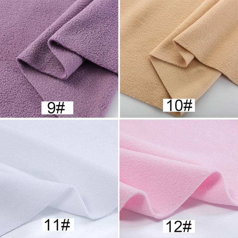 Polar Fleece Anti-Pill Super Soft Fabric, Heavy Polar Fleece Fabric, Warm Fabric, Blanket Fabric, By the Half Yard image 6