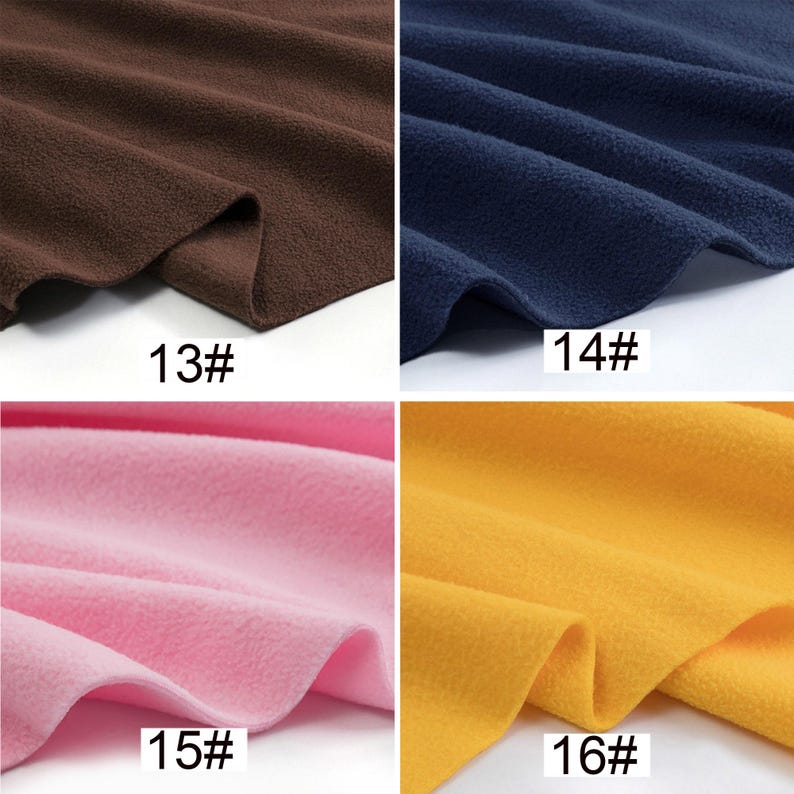 Polar Fleece Anti-Pill Super Soft Fabric, Heavy Polar Fleece Fabric, Warm Fabric, Blanket Fabric, By the Half Yard image 7