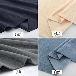 Polar Fleece Anti-Pill Super Soft Fabric, Heavy Polar Fleece Fabric, Warm Fabric, Blanket Fabric, By the Half Yard image 5