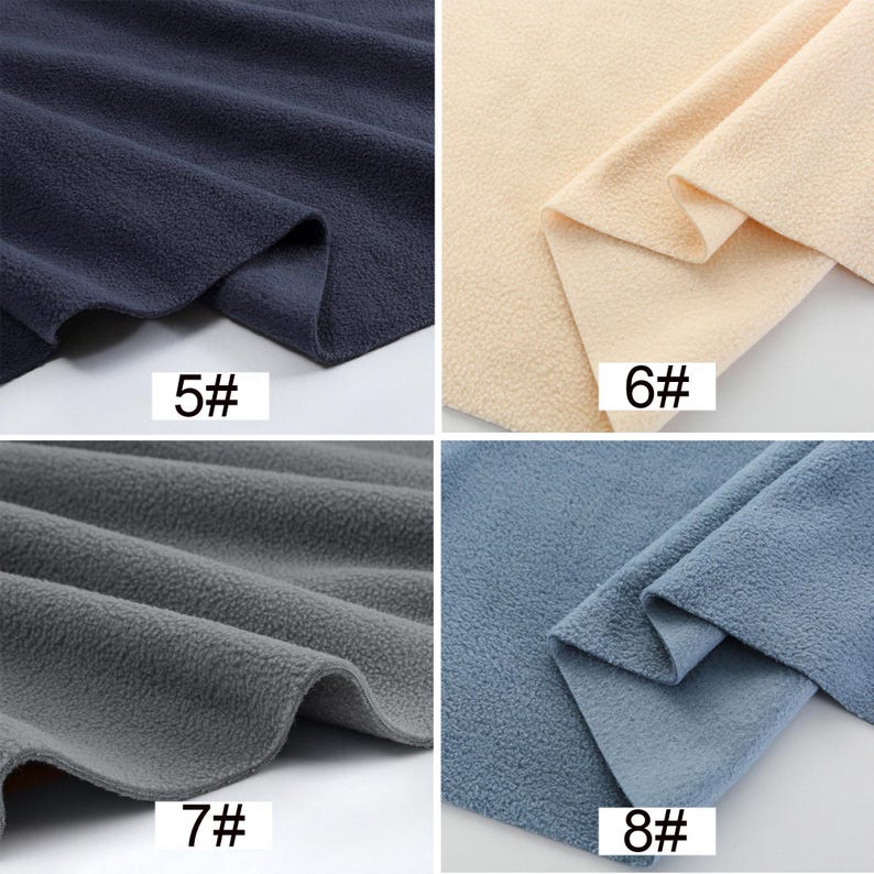 Polar Fleece Anti-Pill Super Soft Fabric, Heavy Polar Fleece Fabric, Warm Fabric, Blanket Fabric, By the Half Yard image 5