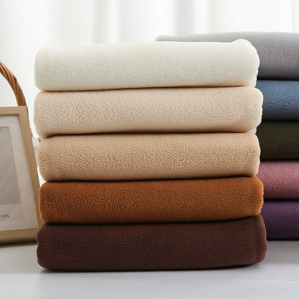 Polar Fleece Anti-Pill Super Soft Fabric, Heavy Polar Fleece Fabric, Warm Fabric, Blanket Fabric, By the Half Yard