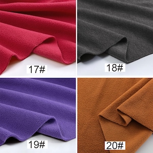 Polar Fleece Anti-Pill Super Soft Fabric, Heavy Polar Fleece Fabric, Warm Fabric, Blanket Fabric, By the Half Yard image 8