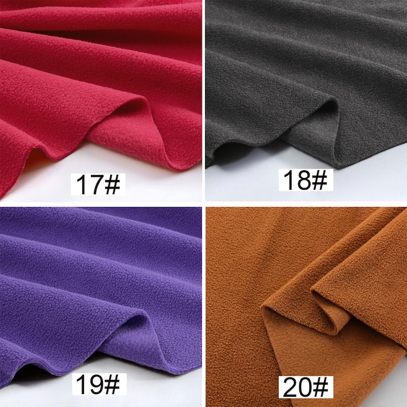 Polar Fleece Anti-Pill Super Soft Fabric, Heavy Polar Fleece Fabric, Warm Fabric, Blanket Fabric, By the Half Yard image 8