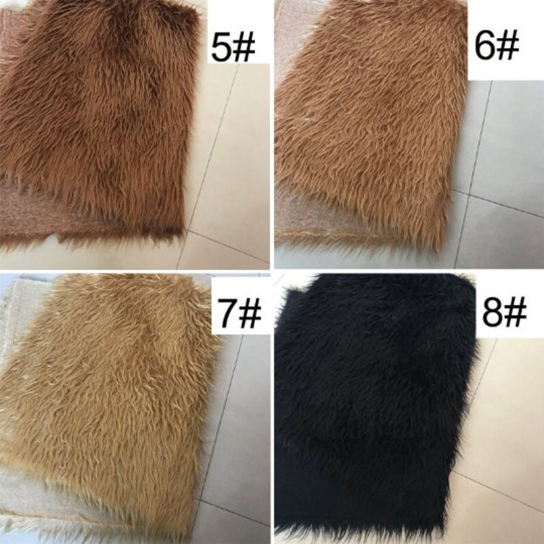 Mongolian Faux Fur Fabric, Long Pile Faux Fur Fabric, Newborn Photo ...