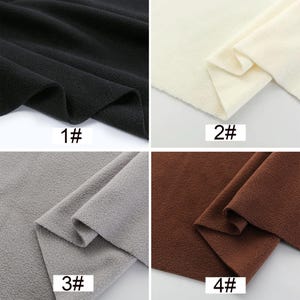 Polar Fleece Anti-Pill Super Soft Fabric, Heavy Polar Fleece Fabric, Warm Fabric, Blanket Fabric, By the Half Yard image 4