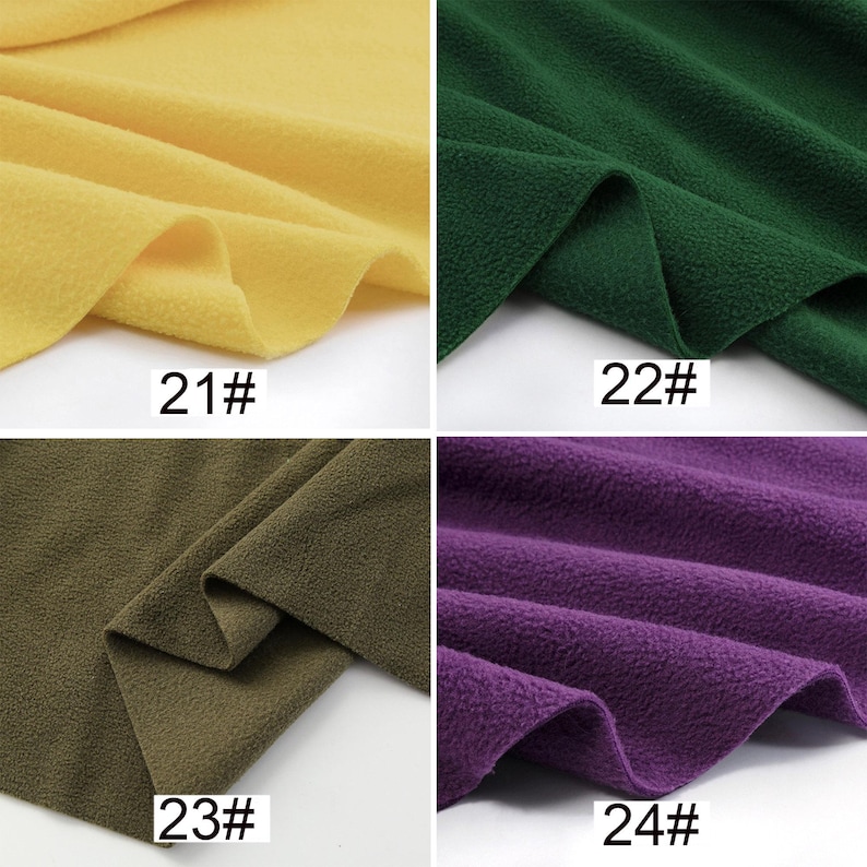 Polar Fleece Anti-Pill Super Soft Fabric, Heavy Polar Fleece Fabric, Warm Fabric, Blanket Fabric, By the Half Yard image 9