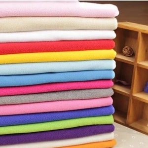 Polar Fleece Anti-Pill Super Soft Fabric, Warm Fabric, Blanket Fabric, By the Half Yard