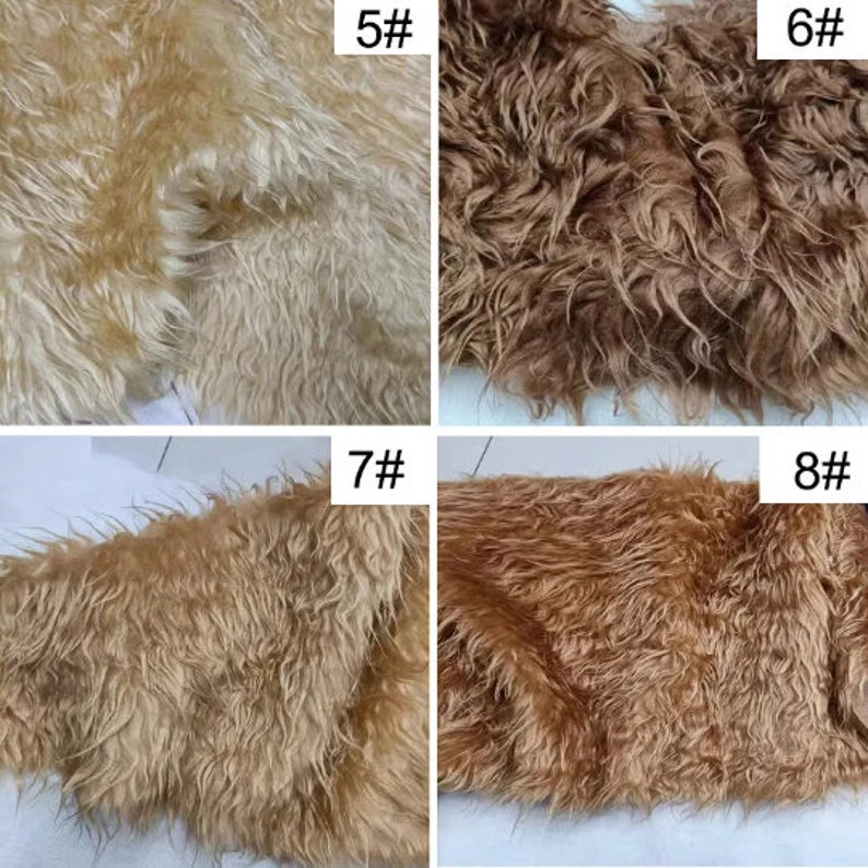 Mongolian Faux Fur Fabric, Long Pile Faux Fur Fabric, Blanket Fabric ...