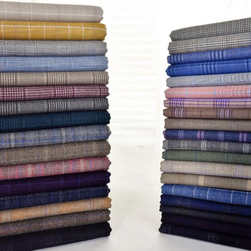 Worsted Material Worsted Wool Fabric - Etsy