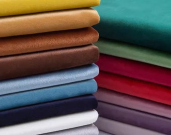 Velvet Fabric, Soft Velvet Fabric, Polyester Velvet, Velvet Upholstery Fabric, Pillow Curtain Cushion Fabric, Sewing Fabric,By The Half Yard