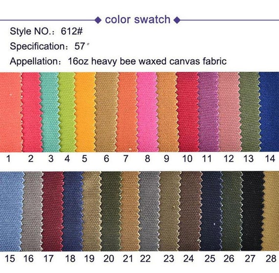 Waxed Canvas Stof 16 Oz Hand Waxed Cotton Canvas Stof Hand Etsy