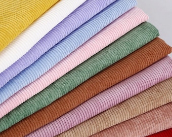 Corduroy Fabric, 8 Wale Corduroy Fabric, Solid Corduroy Fabric, Sofa Coat Fabric, Upholstery Fabric, Pillowcase Fabric, By the Half Yard