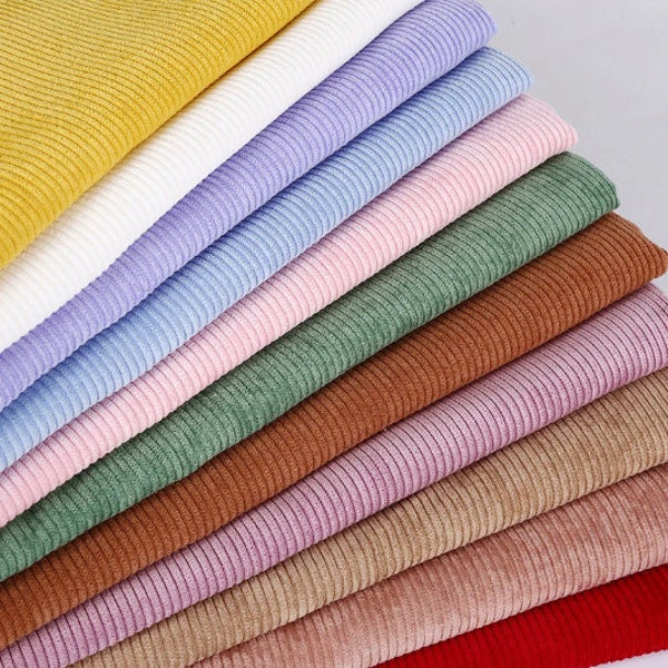 Corduroy Fabric, 8 Wale Corduroy Fabric, Solid Corduroy Fabric, Sofa Coat Fabric, Upholstery Fabric, Pillowcase Fabric, By the Half Yard