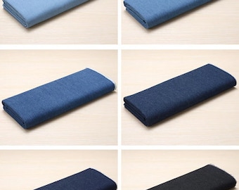 Light Blue Denim Fabric, Washed Denim Fabric, Soft Denim Fabric, Cotton Denim Jean Fabric, Apparel Fabric, Sewing Denim, By The Half Yard
