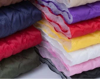 Warm Cotton Lining Fabric, Thick Quilted Fabric, Warm Fabric, Autumn Winter Lining Fabric, Handmade DIY Fabric, By the Half Yard