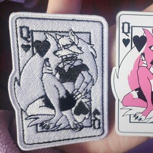 Loona iron on patch queen of hearts fanart
